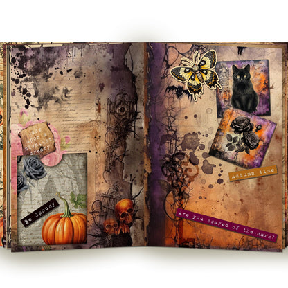 The Crafty Witches Delightfully Spooky Junk Journal Digital Collection