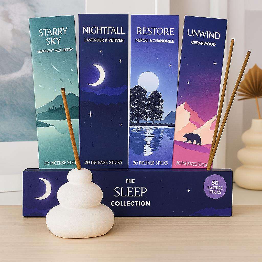 Something Different The Sleep Collection Incense Stick Set & Complimentary Balancing Stones Holder