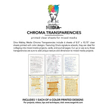 Dina Wakley MEdia Chroma Transparencies - Typed Quotes