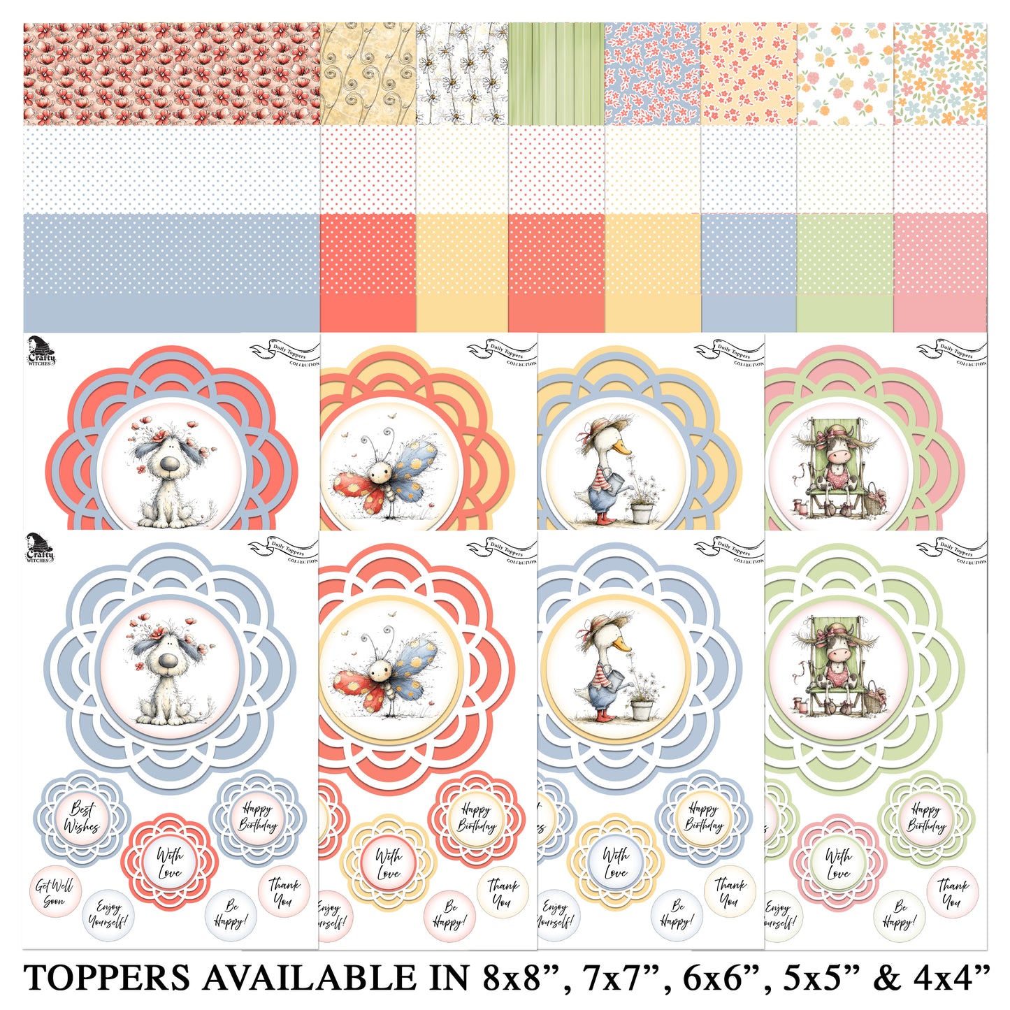 The Crafty Witches Doily Toppers Vol I Digital Collection
