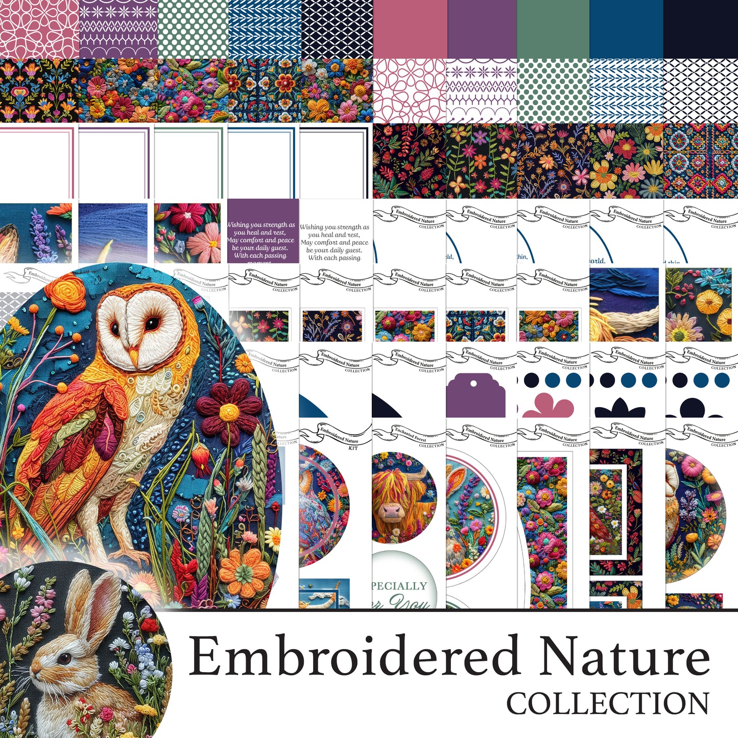 The Crafty Witches Magical Embroidered Nature Digital Collection