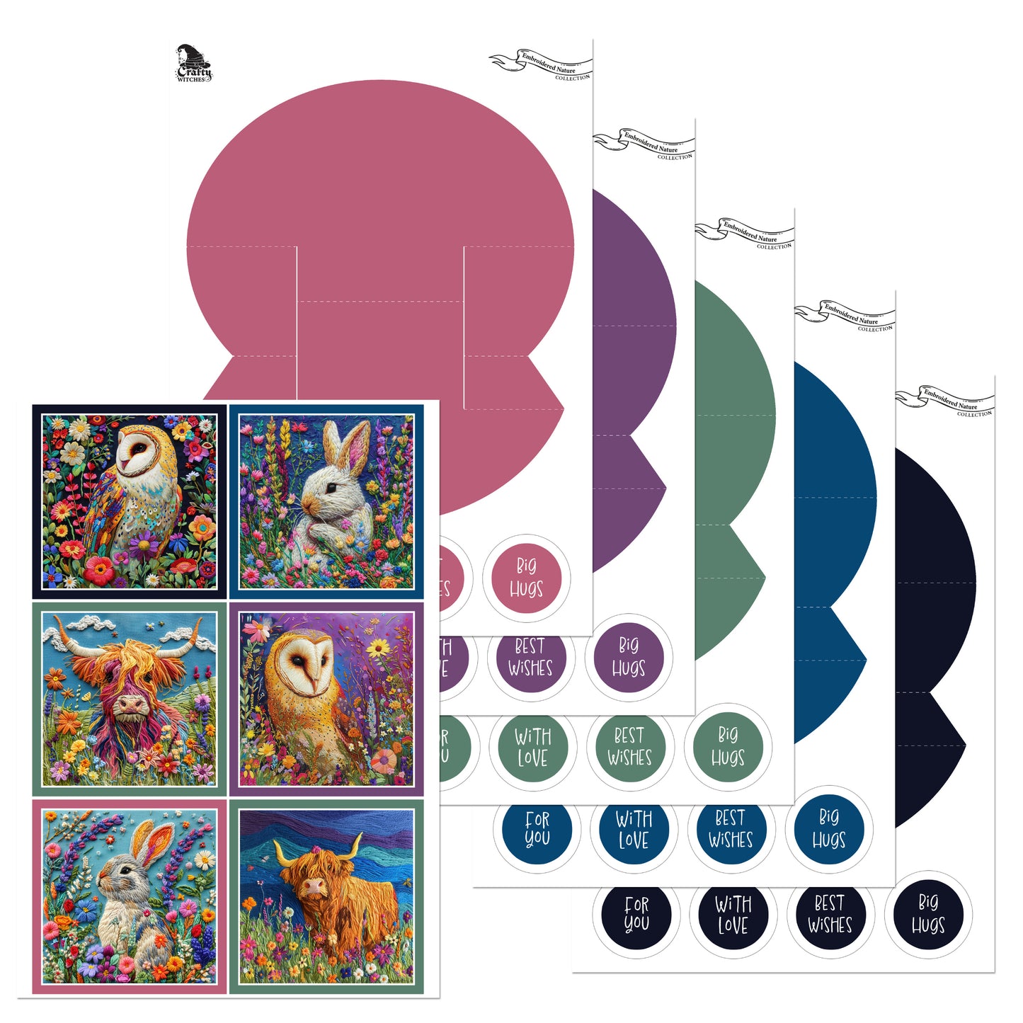 The Crafty Witches Magical Embroidered Nature Digital Bundle