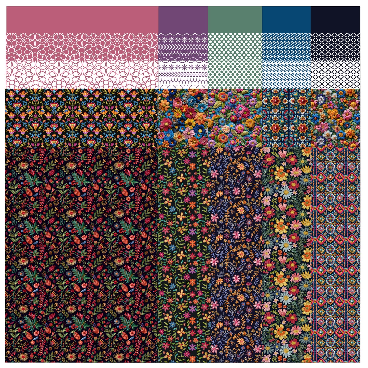 The Crafty Witches Magical Embroidered Nature Digital Collection