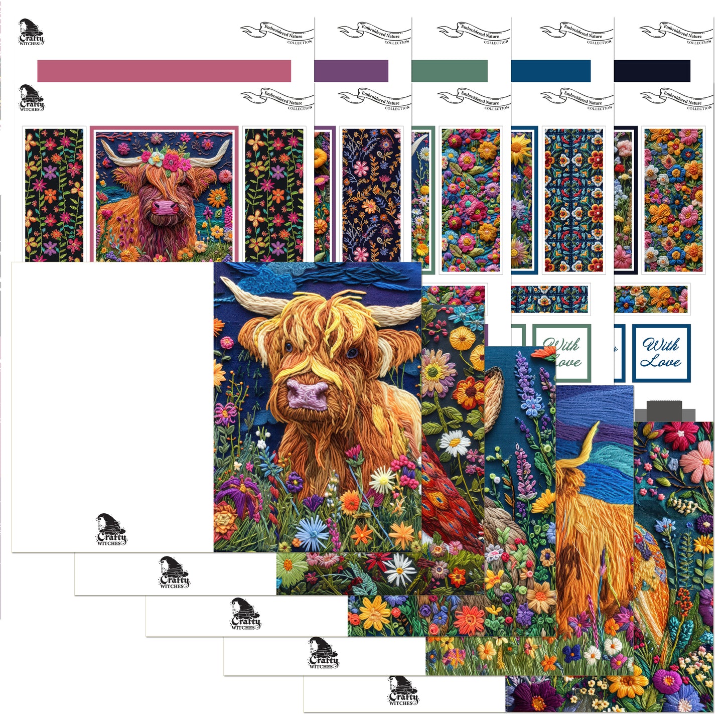 The Crafty Witches Magical Embroidered Nature Digital Collection