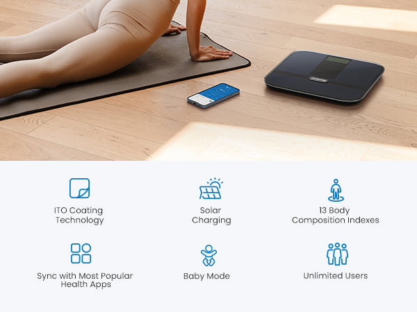 Renpho Smart Solar Body Scales