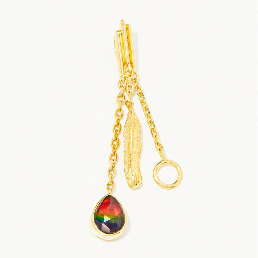 Canadian Ammolite Gems by Kenneth Bradley 'Ellie' Pendant