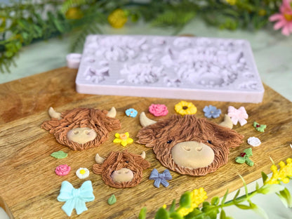Karen Davies Sugarcraft Highland Cow Silicone Mould
