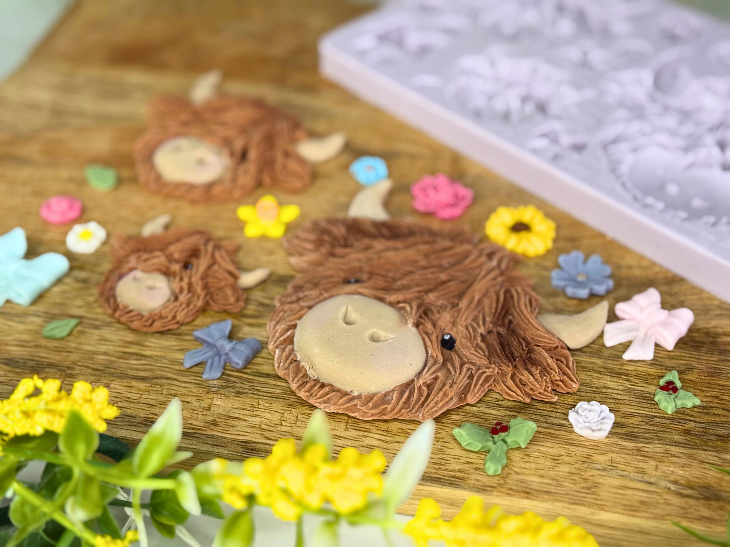 Karen Davies Sugarcraft Highland Cow Silicone Mould