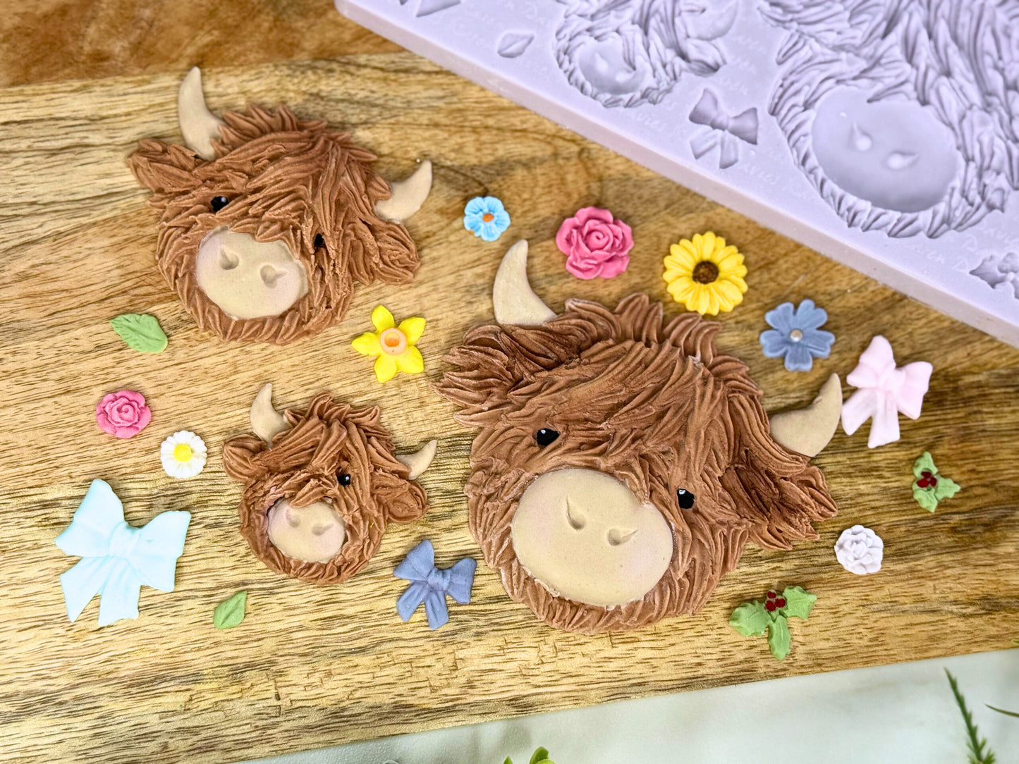 Karen Davies Sugarcraft Highland Cow Silicone Mould