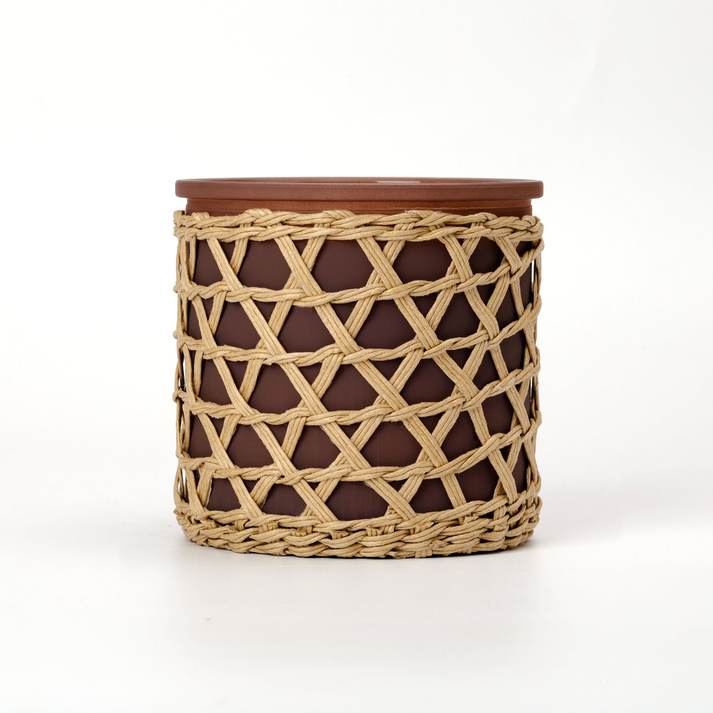 French Connection Woven Detail Luxury Candle 425g - Over 55 hours burn time