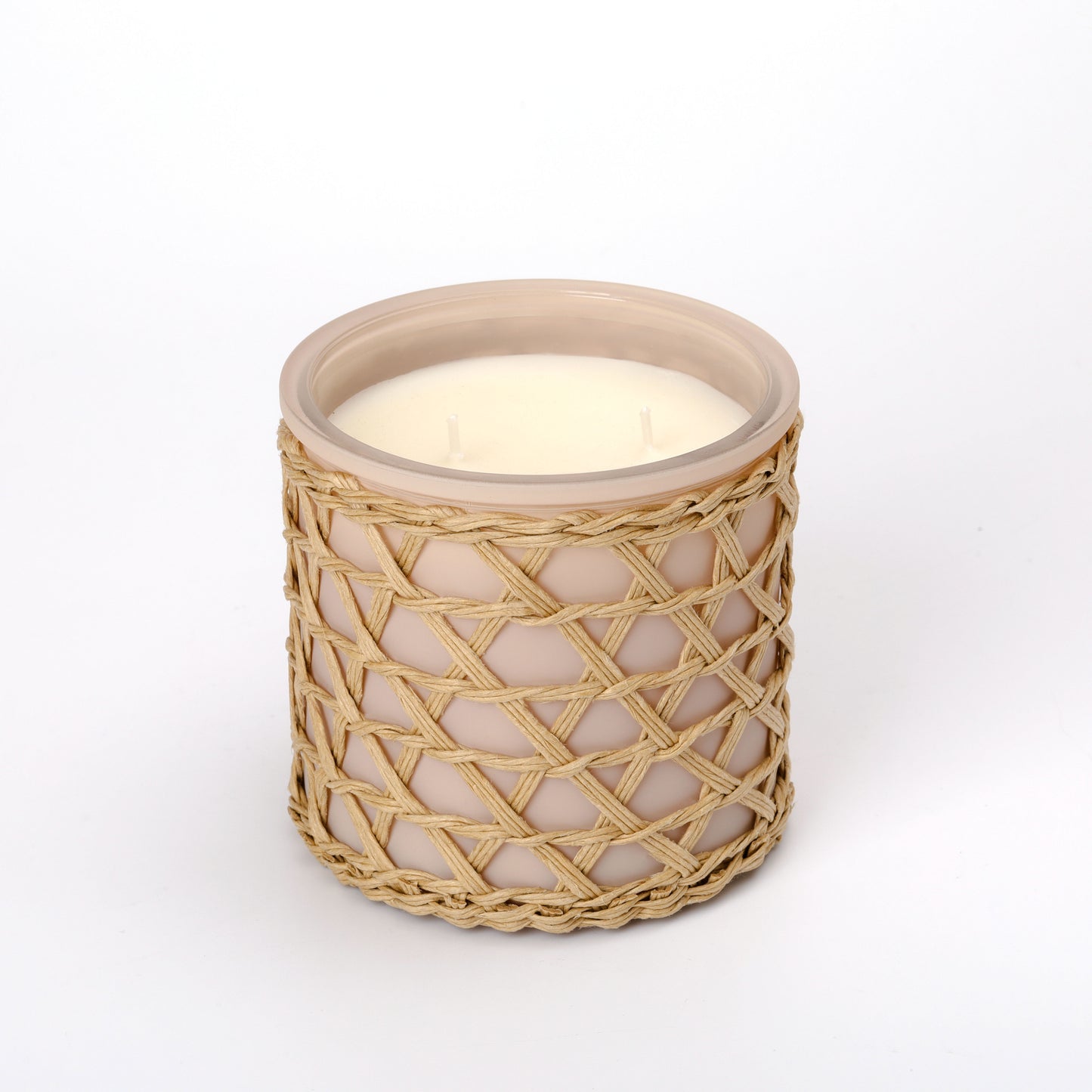French Connection Woven Detail Luxury Candle 425g - Over 55 hours burn time