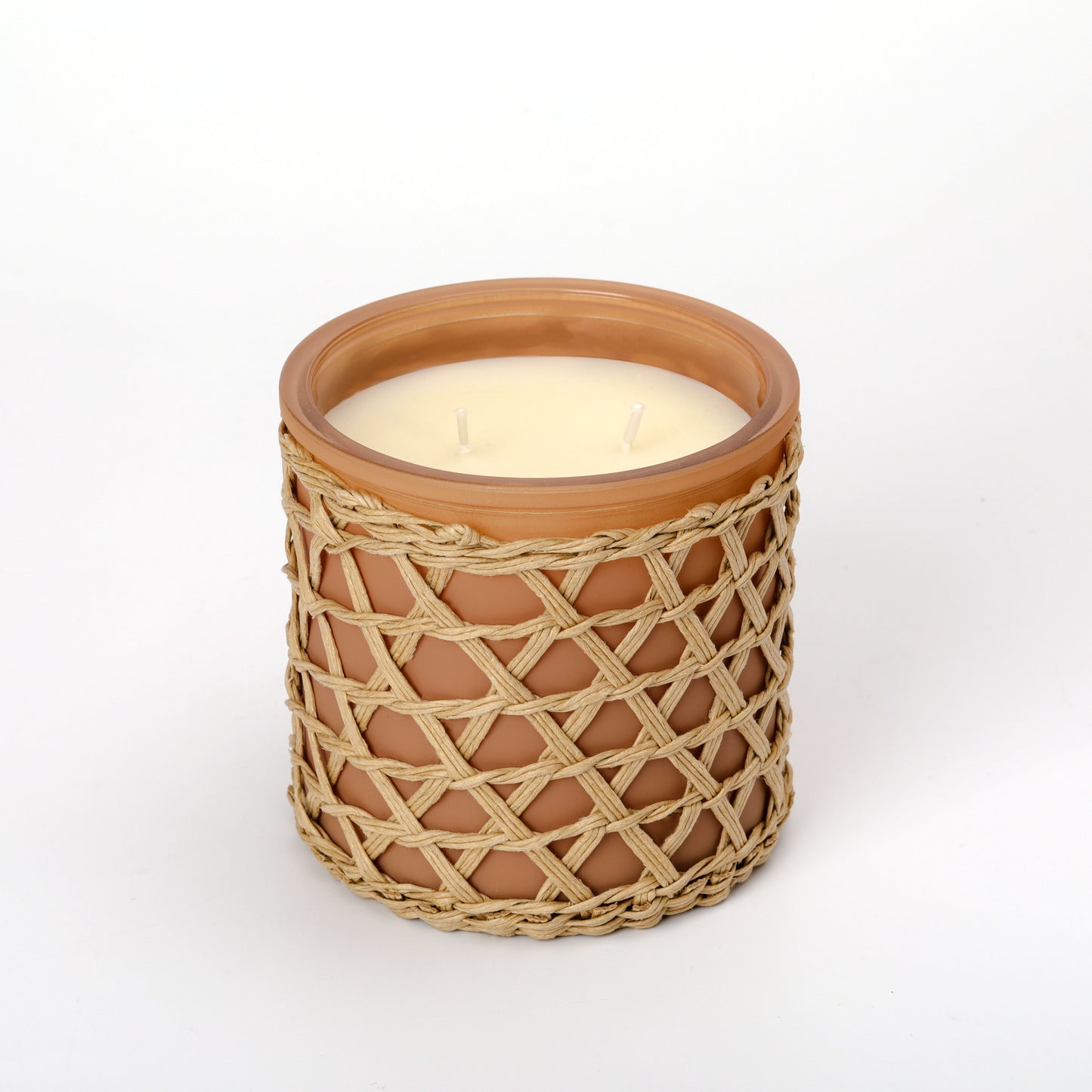 French Connection Woven Detail Luxury Candle 425g - Over 55 hours burn time