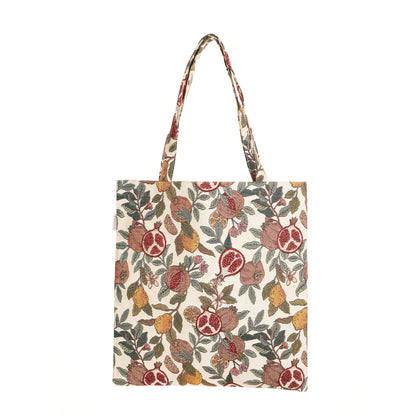 Signare Tapestry  William Morris Pomegranate & Lemon Flat Bag and Wristlet