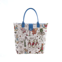 Signare Tapestry Beatrix Potter Peter Rabbit Foldaway Bag with Wristlet