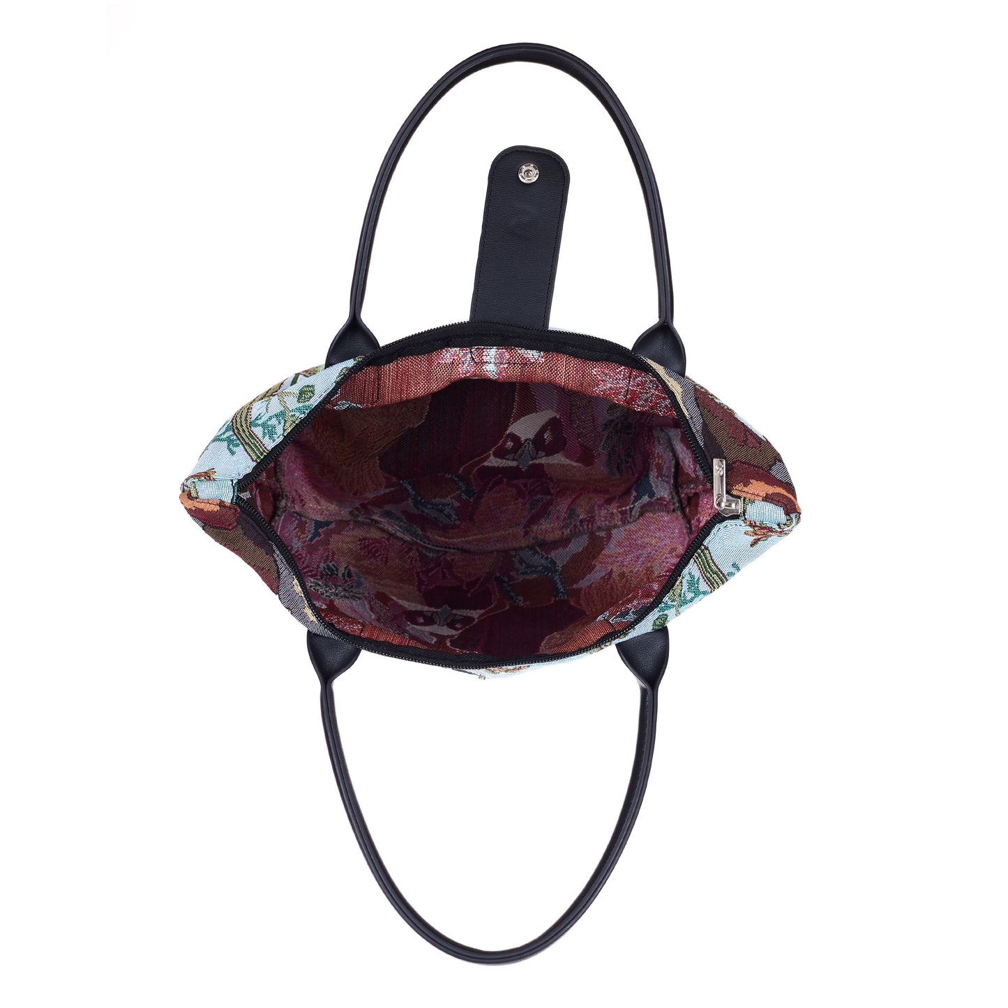 Signare Tapestry Puffin Foldaway Bag with Wristlet