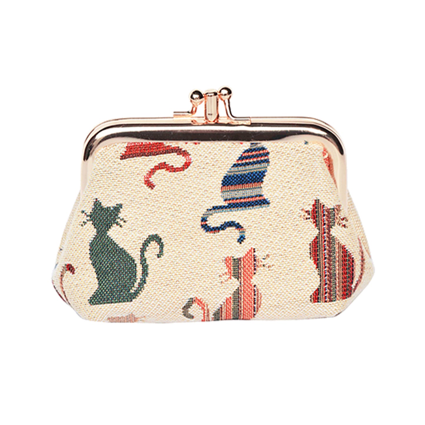 Signare Tapestry Cheeky Cat Glasses Case and Frame Purse