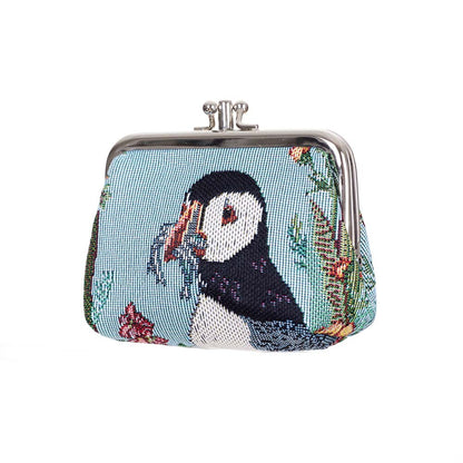 Signare Tapestry Puffin Glasses Case and Frame Purse