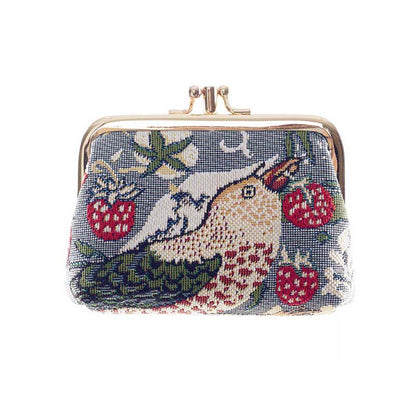 Signare Tapestry William Morris Shopper, Smart Phone Bag & Frame Purse Strawberry Thief Grey