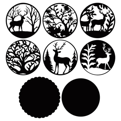 The Crafty Witches Festive Circular Toppers SVG Files