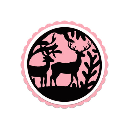 The Crafty Witches Festive Circular Toppers SVG Files