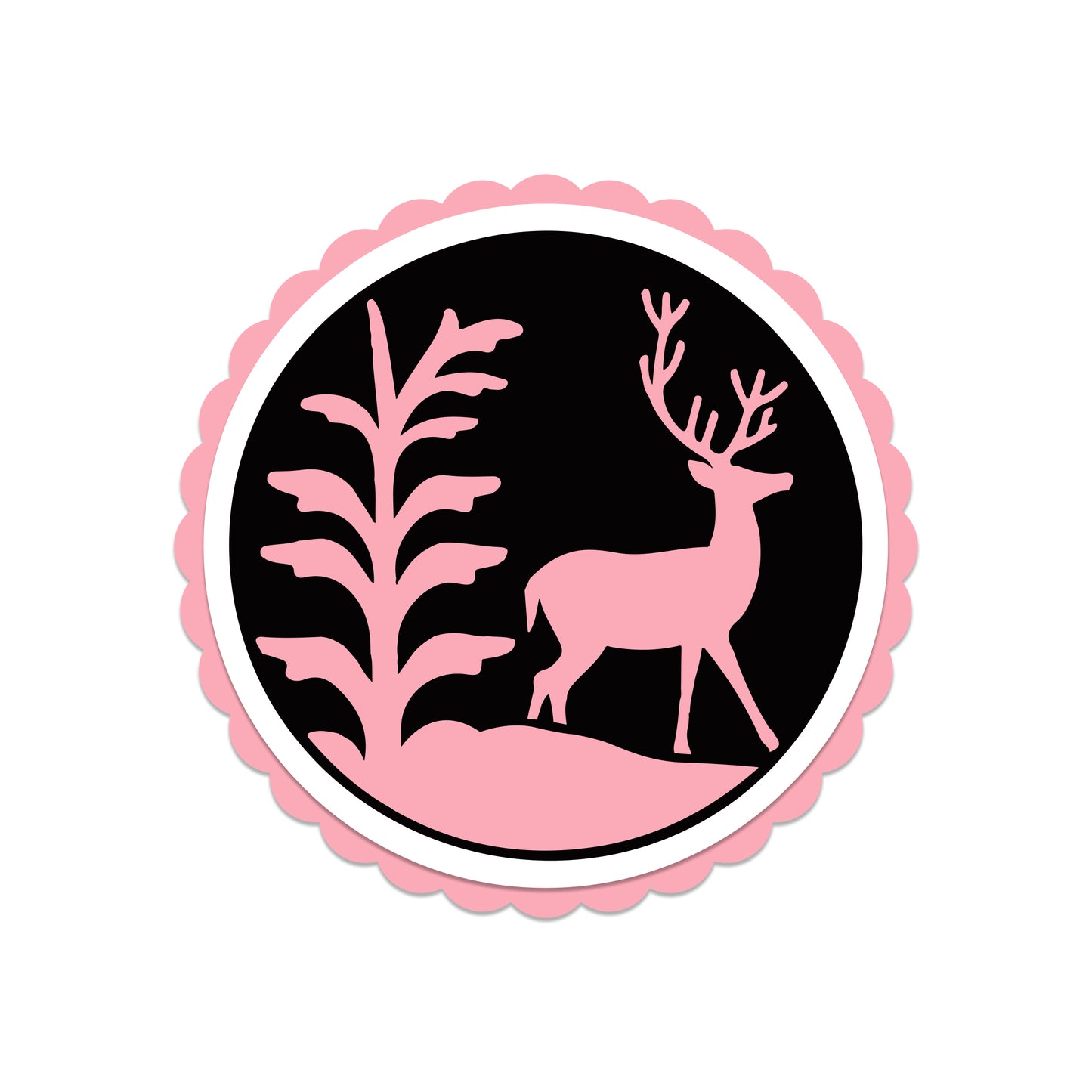 The Crafty Witches Festive Circular Toppers SVG Files