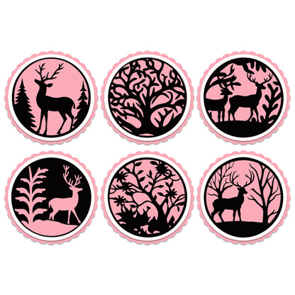 The Crafty Witches Festive Circular Toppers SVG Files
