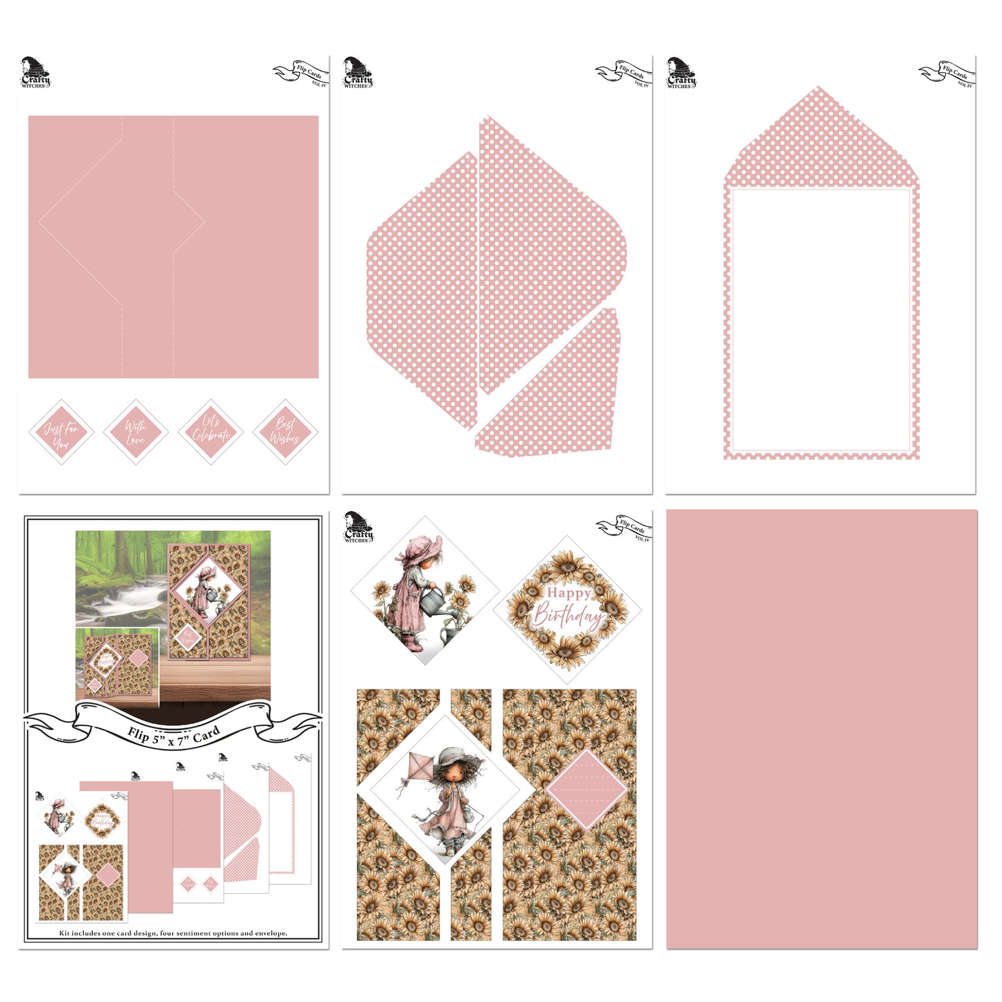 The Crafty Witches Flip Cards Vol IV Digital Collection