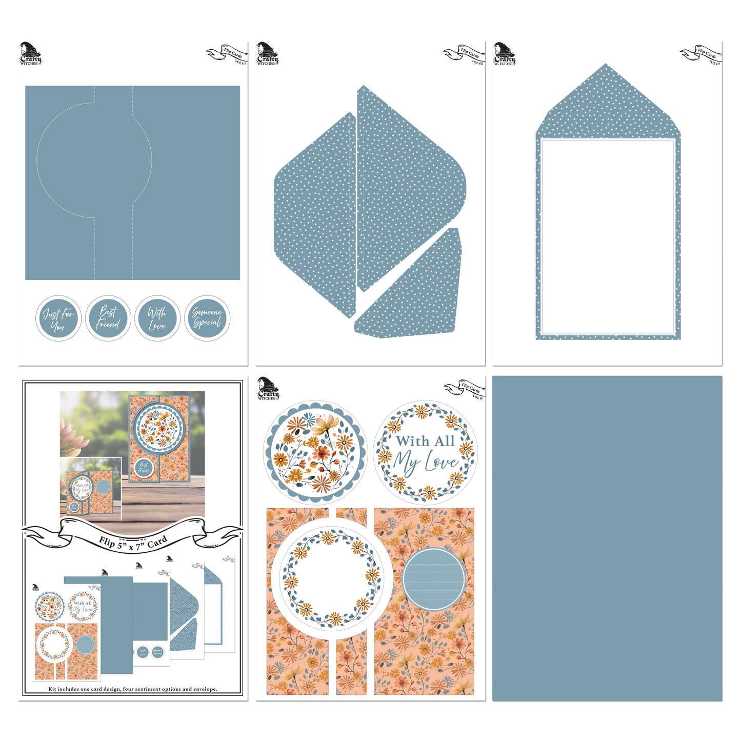 The Crafty Witches Flip Cards Vol III Digital Collection