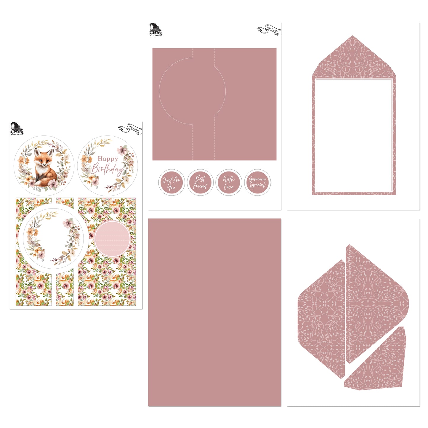 The Crafty Witches Flip Cards Vol I Edition Digital Collection