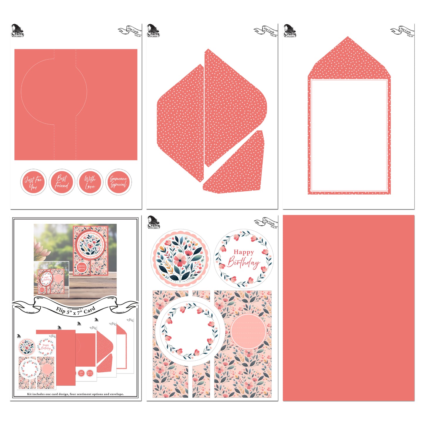 The Crafty Witches Flip Cards Vol III Digital Collection