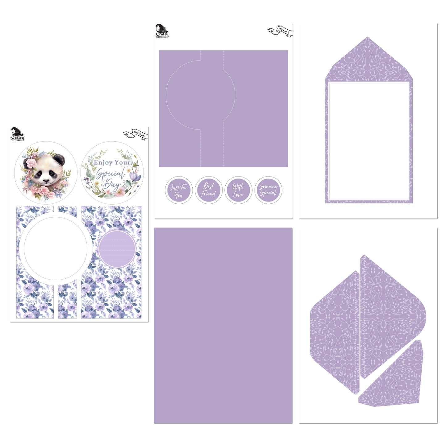The Crafty Witches Flip Cards Vol I Edition Digital Collection