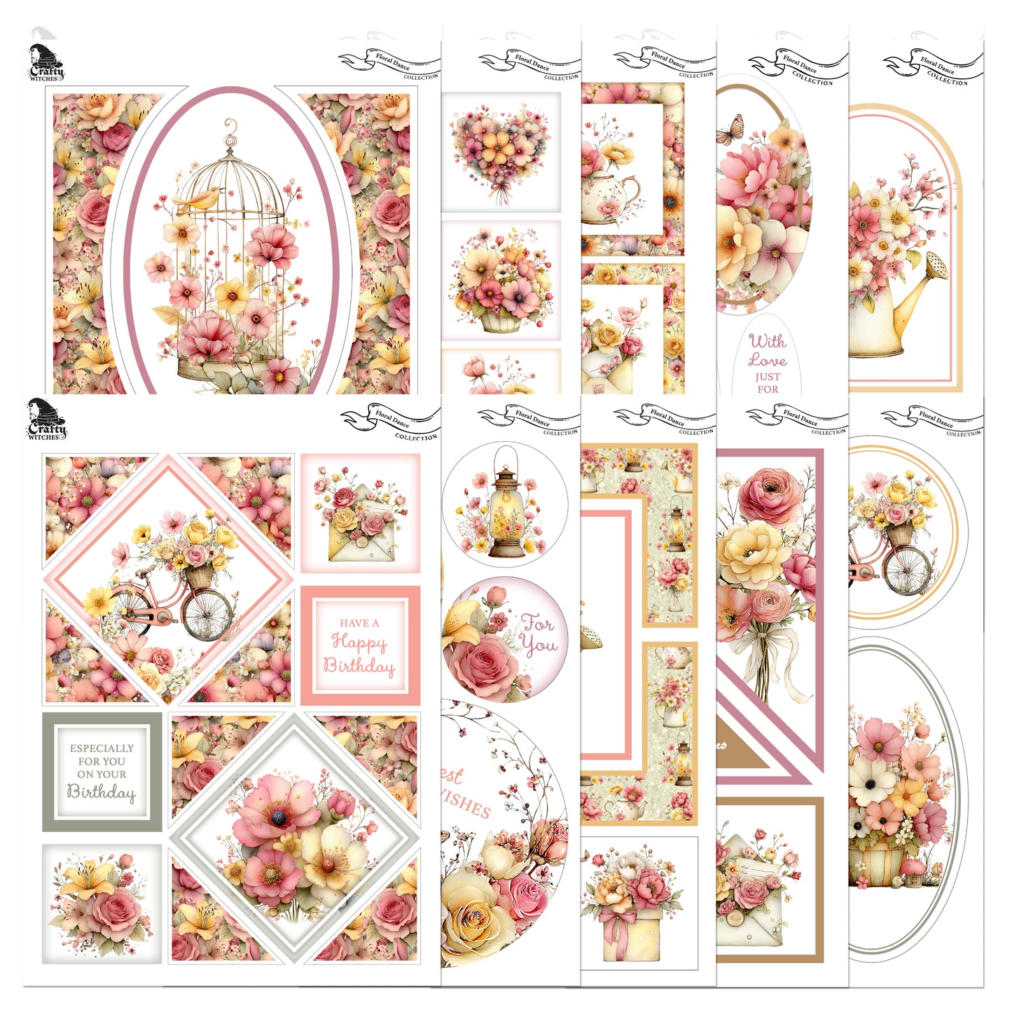 The Crafty Witches Magical Floral Dance Digital Bundle