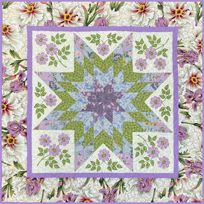 Quilter's Trading Post Floral Lone Star Quilt Pattern