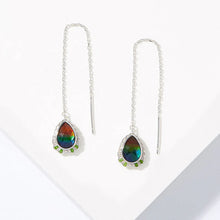 Canadian Ammolite Gems by Kenneth Bradley ‘Francis’ Earrings with Chrome Diopside
