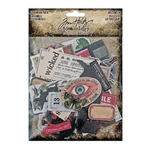 Tim Holtz Halloween Ephemera Pack - 137 Pieces