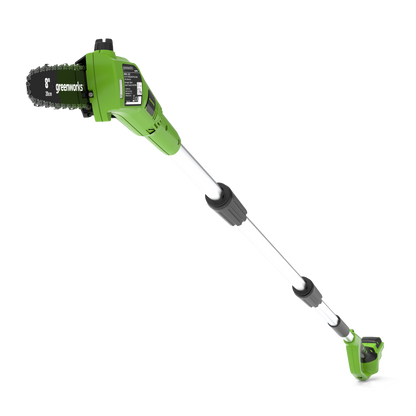 Greenworks 24V 20cm Cordless Pole Saw Kit – Battery & Charger – product detail or in-use view