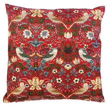 William Morris Gallery Filled Cushion 45cm - Strawberry Thief Red