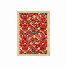 William Morris Gallery Kitchen Set - Single Oven Glove, Pot Holder & Tea Towel - Strawberry Thief Red