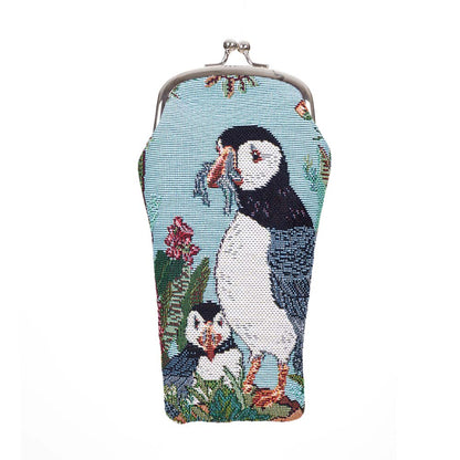 Signare Tapestry Puffin Glasses Case and Frame Purse