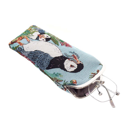 Signare Tapestry Puffin Glasses Case and Frame Purse
