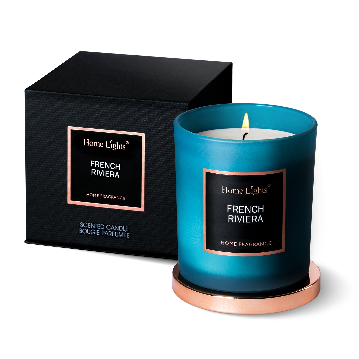 Home Lights Natural Soy Wax Luxury Scented Candle 215g - Up to 35 hours burn time