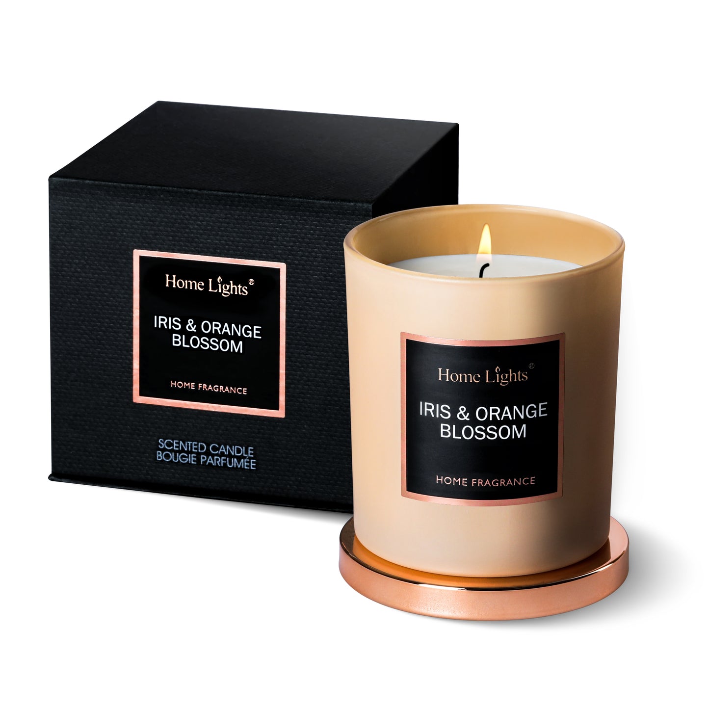 Home Lights Natural Soy Wax Luxury Scented Candle 215g - Up to 35 hours burn time