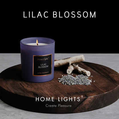 Home Lights Natural Soy Wax Luxury Scented Candle 215g - Up to 35 hours burn time