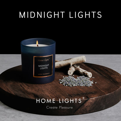 Home Lights Natural Soy Wax Luxury Scented Candle 215g - Up to 35 hours burn time