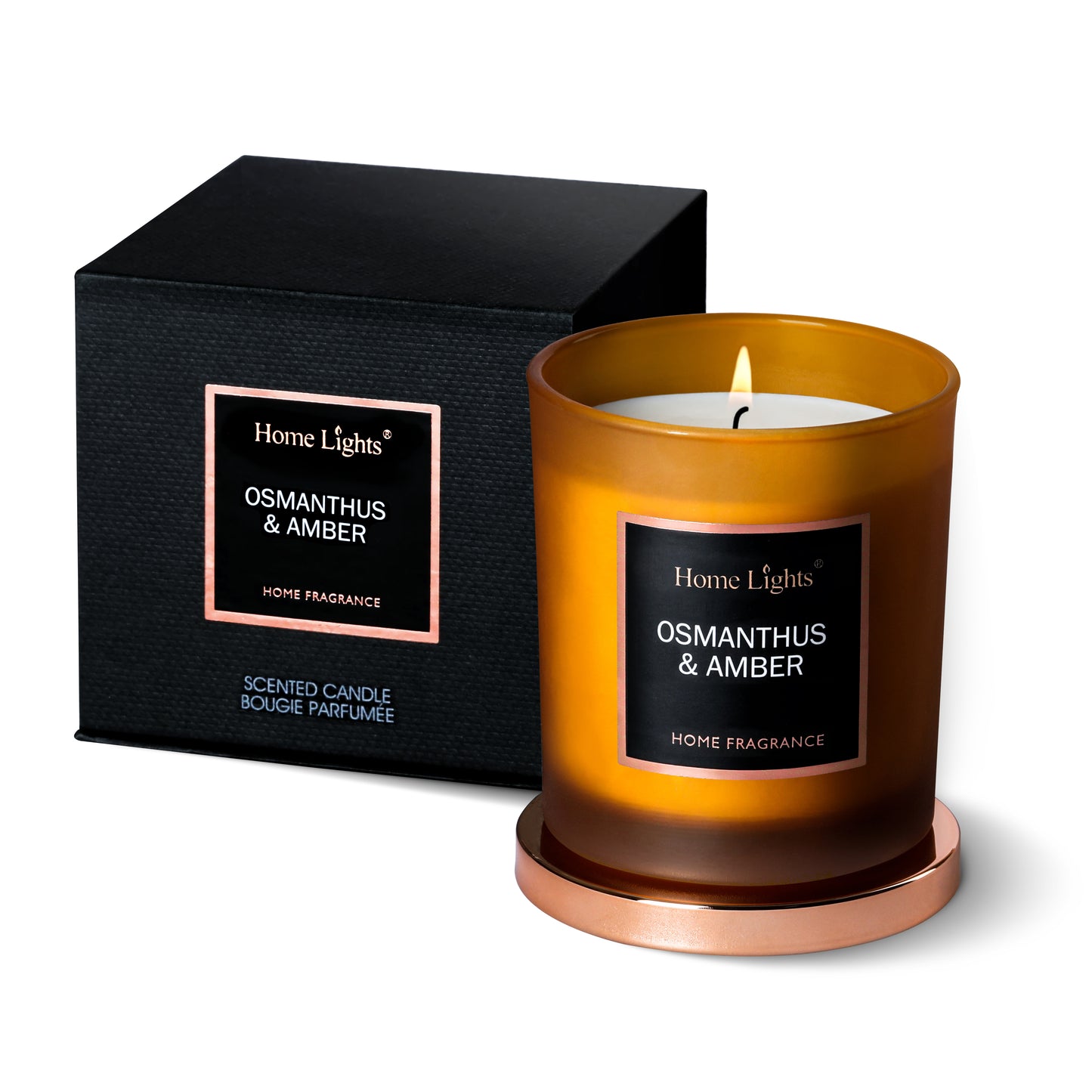 Home Lights Natural Soy Wax Luxury Scented Candle 215g - Up to 35 hours burn time