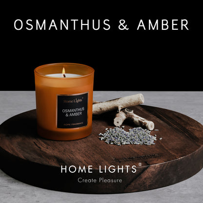 Home Lights Natural Soy Wax Luxury Scented Candle 215g - Up to 35 hours burn time