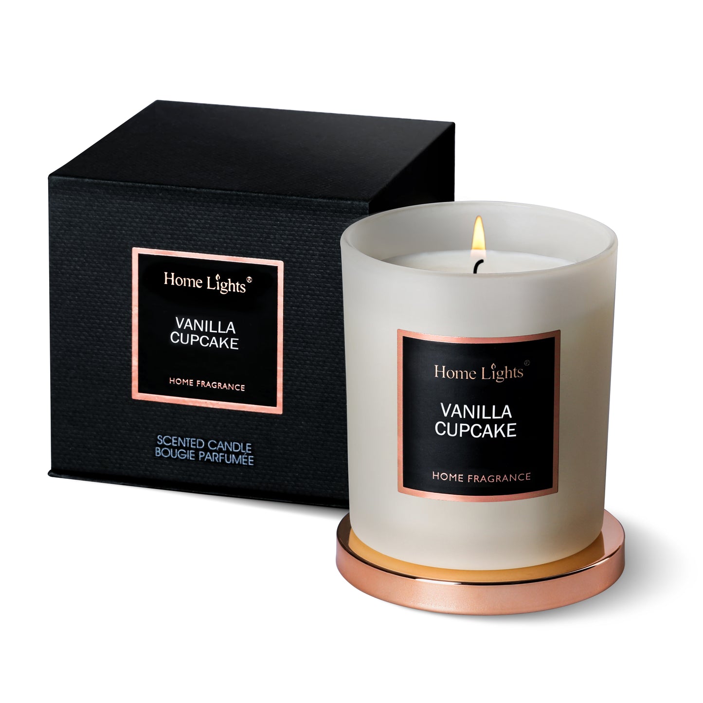 Home Lights Natural Soy Wax Luxury Scented Candle 215g - Up to 35 hours burn time