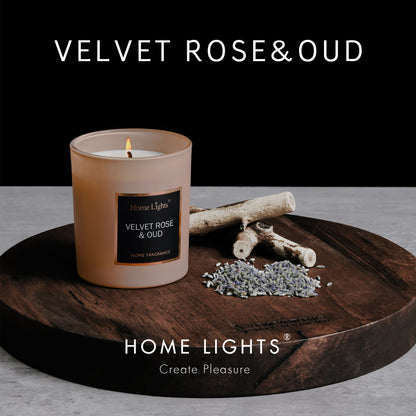 Home Lights Natural Soy Wax Luxury Scented Candle 215g - Up to 35 hours burn time