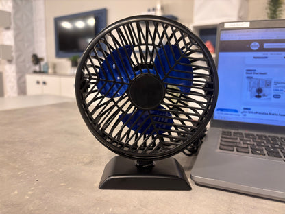 USB Desktop Fan - Black - 3 Speeds