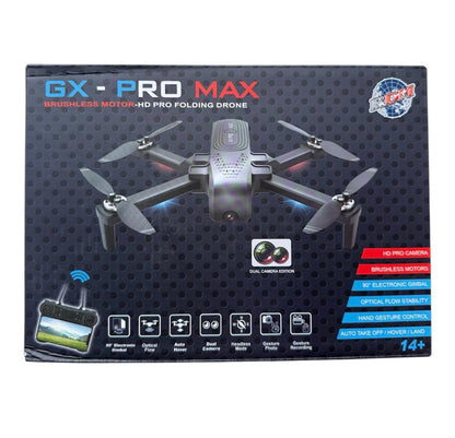 GX Pro MAX - Power UP Bundle (HD Drone, Brushless Motors, Case & Extra Battery)